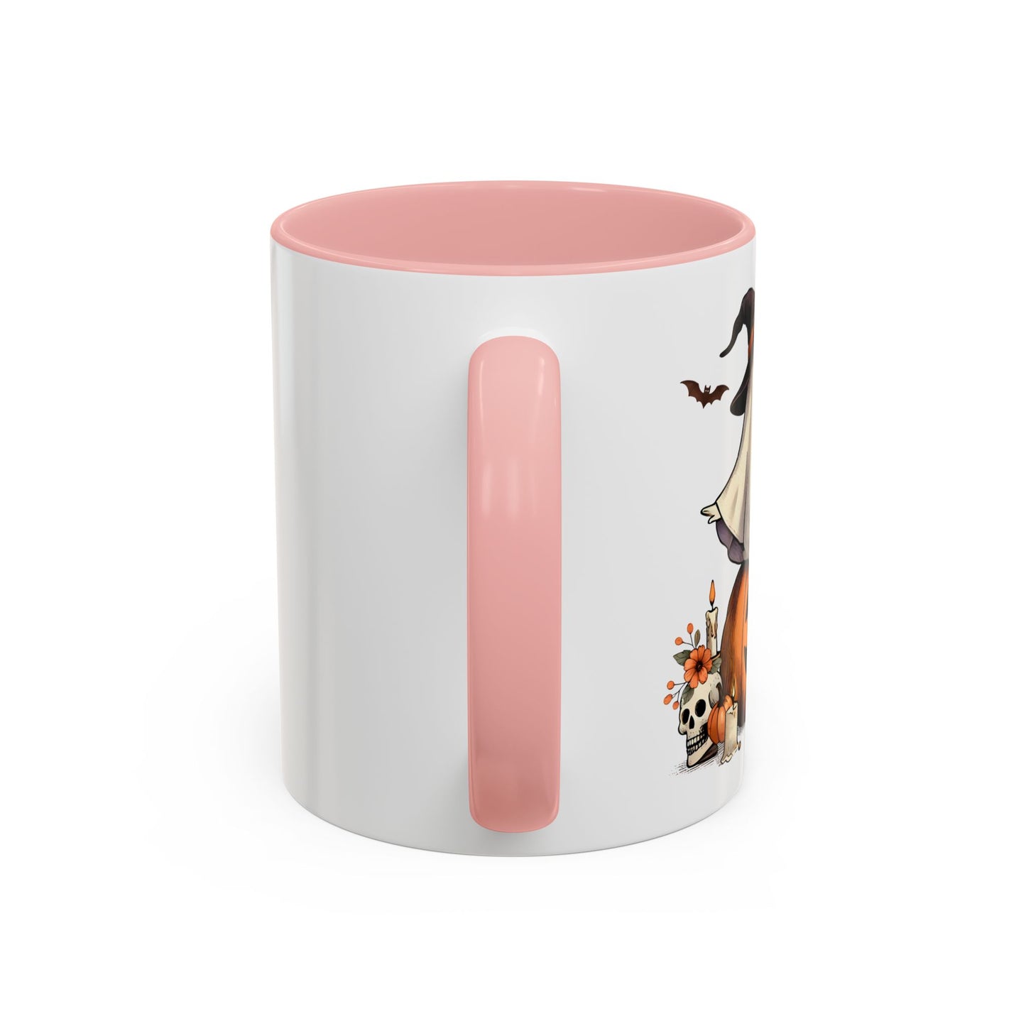 Ghost Wine Accent Coffee Mug – Halloween Ceramic Mug (11oz, 15oz)