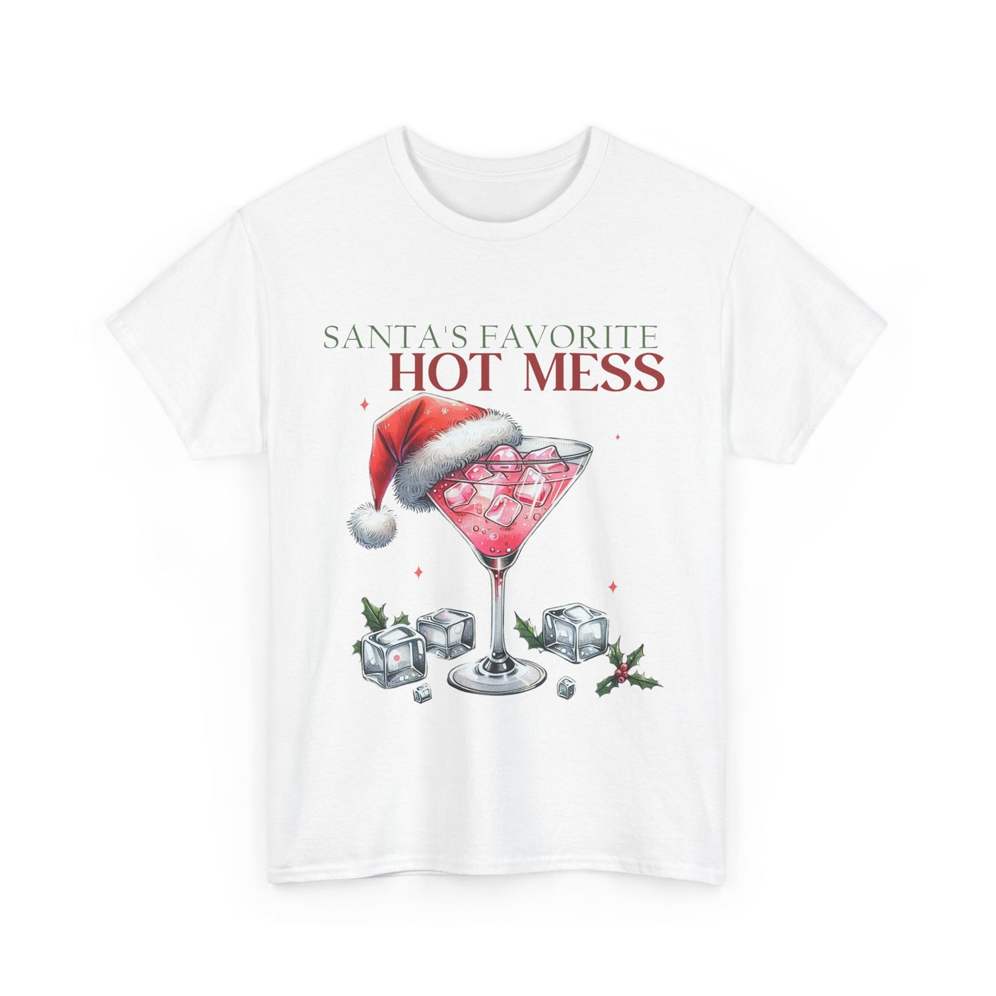 Santa's Favorite Hot Mess Unisex Heavy Cotton Tee - 100% Cotton