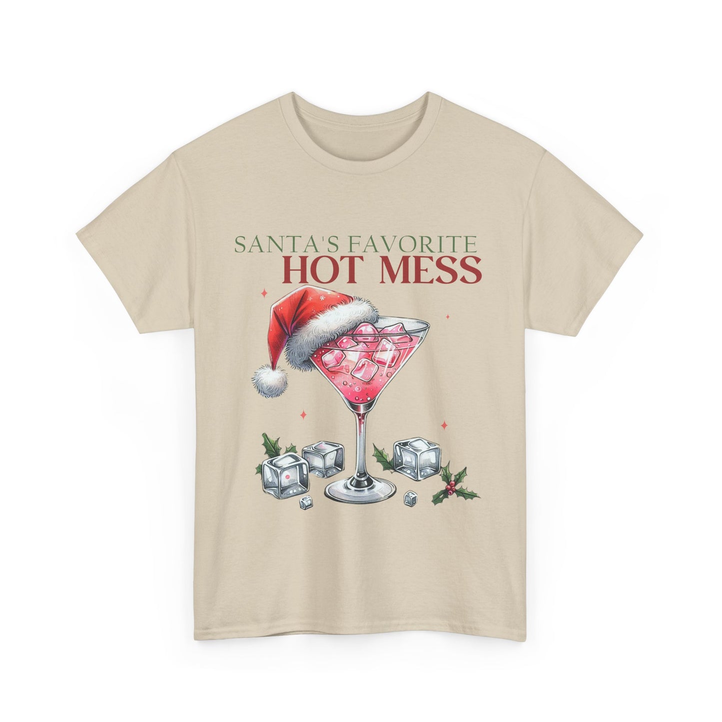 Santa's Favorite Hot Mess Unisex Heavy Cotton Tee - 100% Cotton