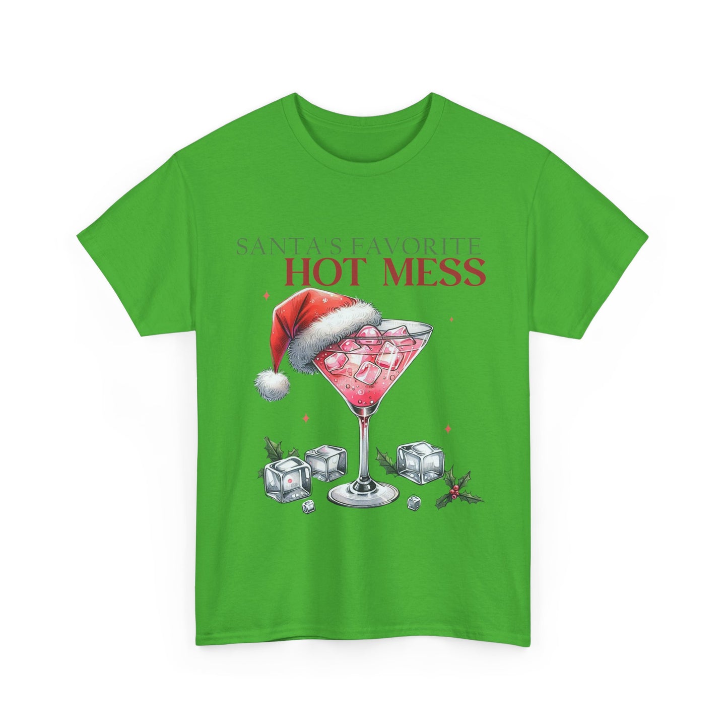 Santa's Favorite Hot Mess Unisex Heavy Cotton Tee - 100% Cotton