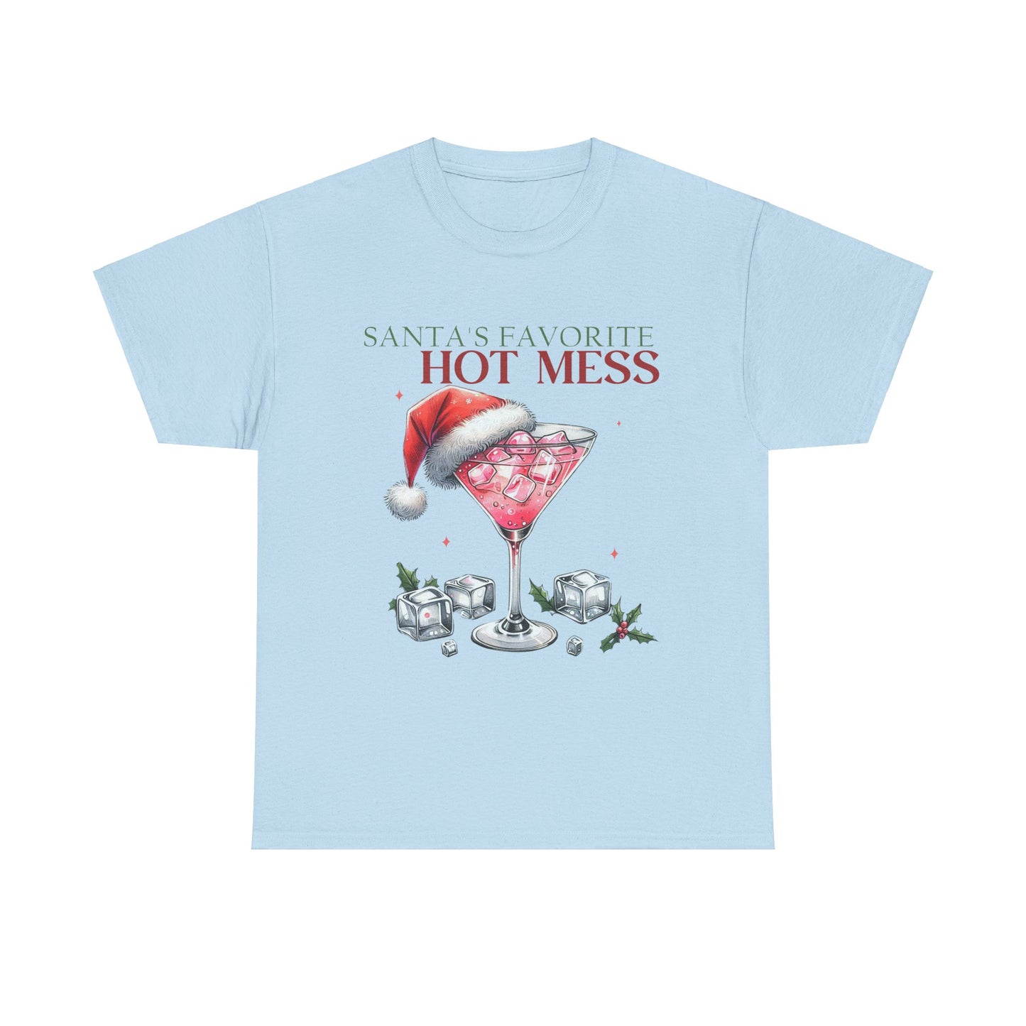 Santa's Favorite Hot Mess Unisex Heavy Cotton Tee - 100% Cotton