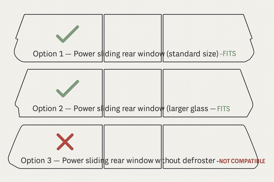American Flag Rear Window Decal for 2019–2026 Ram 1500 – Pre-Cut for Sliding Glass – ORAFOL Oracal 651 Vinyl