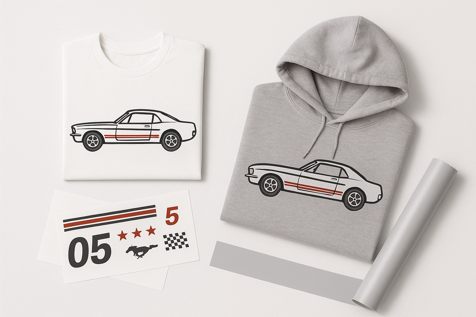 Mustang-Inspired Apparel & Decals