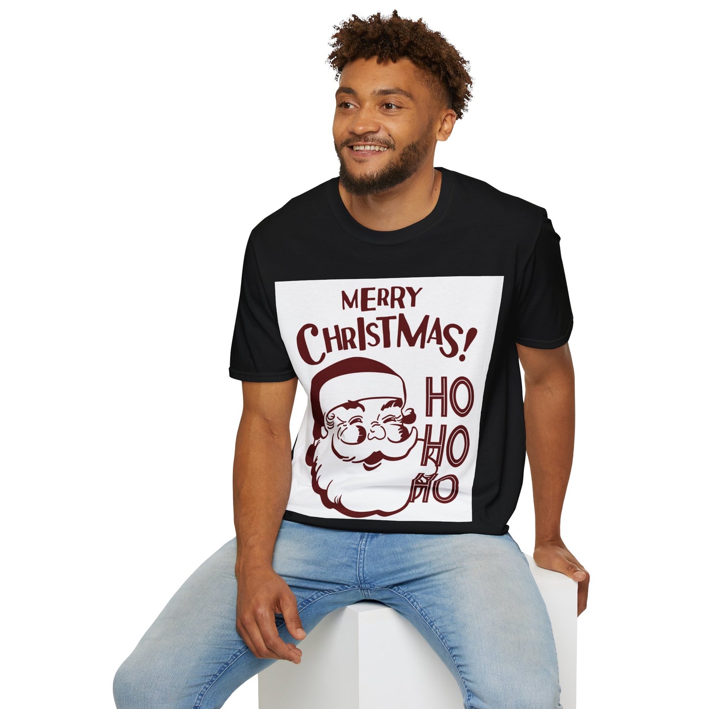 Spread Joy in Style: Unisex Santa Softstyle Tee – Your Ultimate Christmas Comfort!