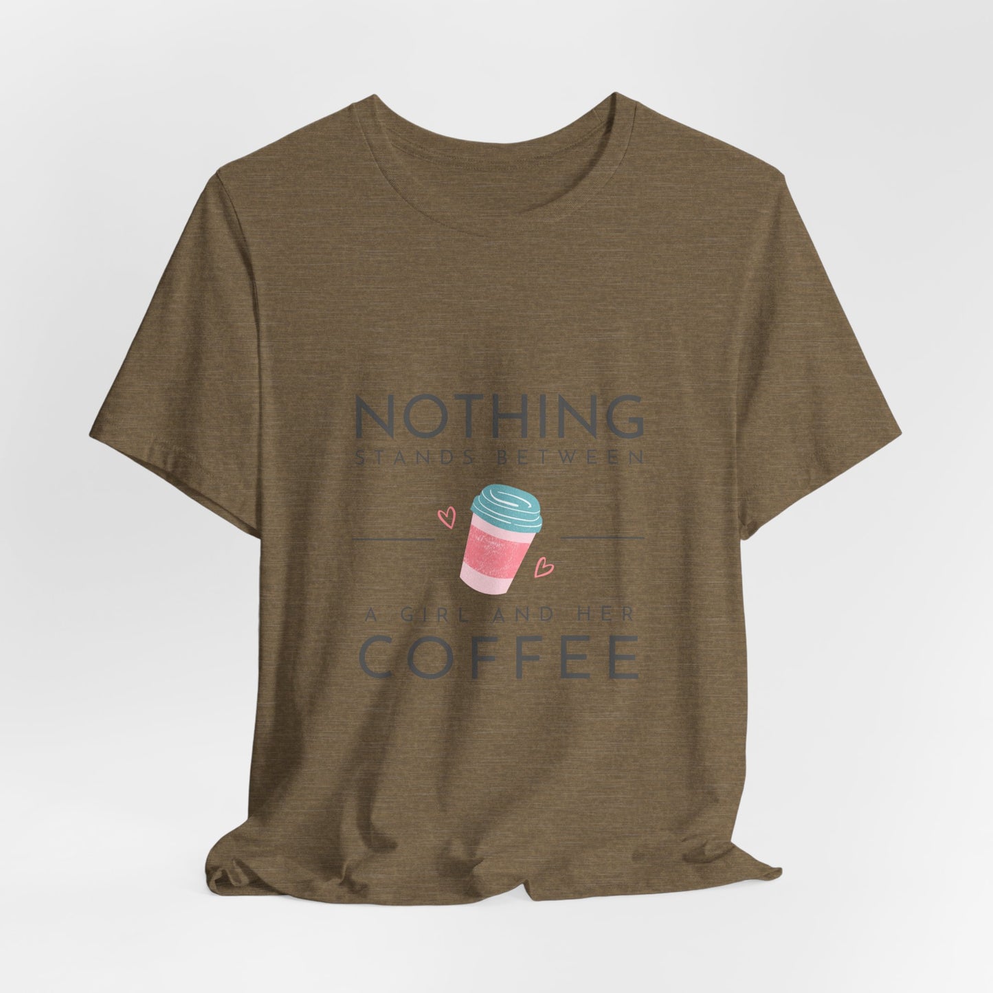 Unleash Your Inner Caffeine Queen with Our Cozy Woman's Jersey Tee!