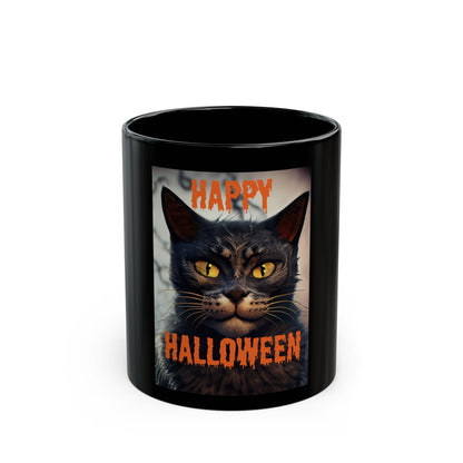 Sip in Spooky Style with our Halloween Cat Ceramic Mug