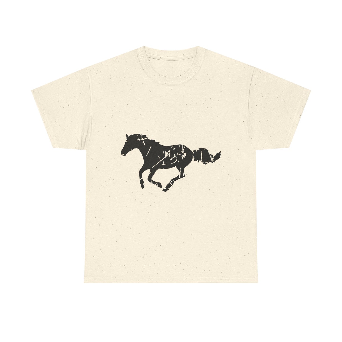 Running Horse Shirt – Vintage Distressed Equestrian T-Shirt, 100% Cotton
