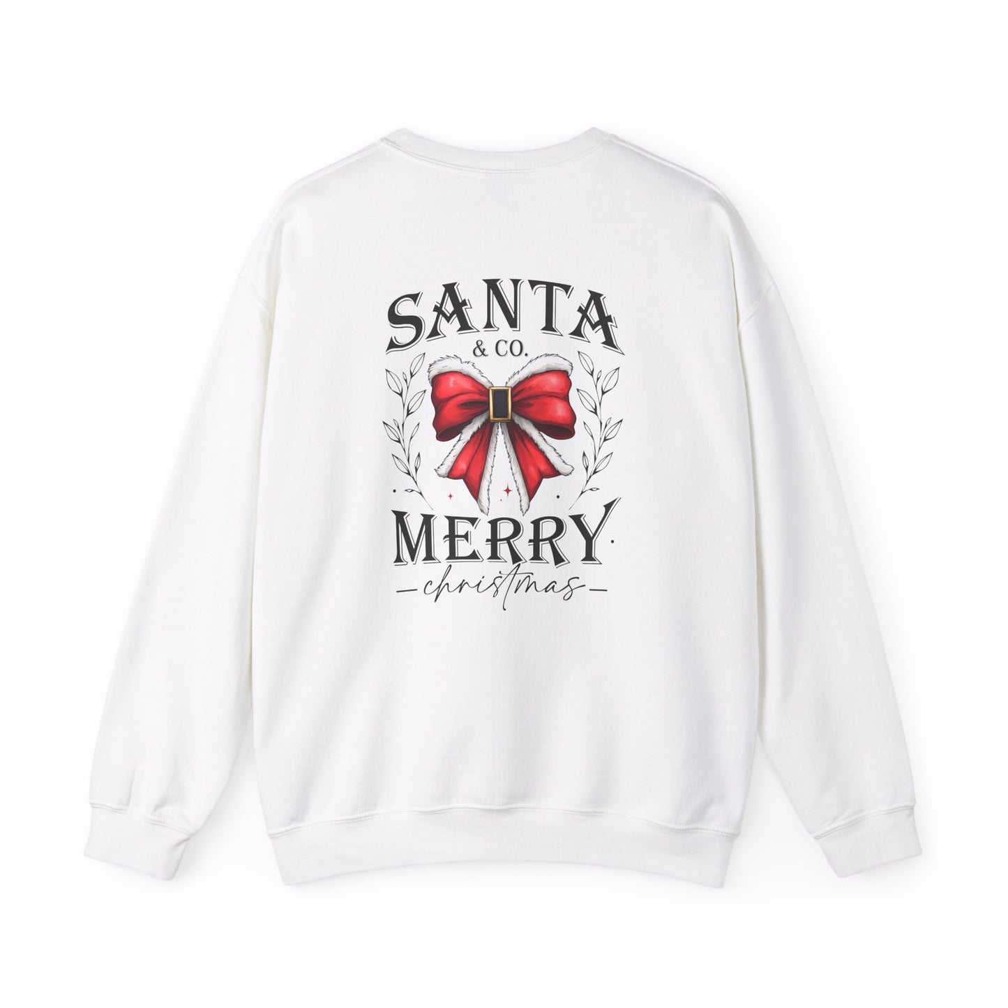 Santa Merry Christmas Unisex Crewneck Sweatshirt - Cozy Holiday Sweatshirt - Cotton Blend