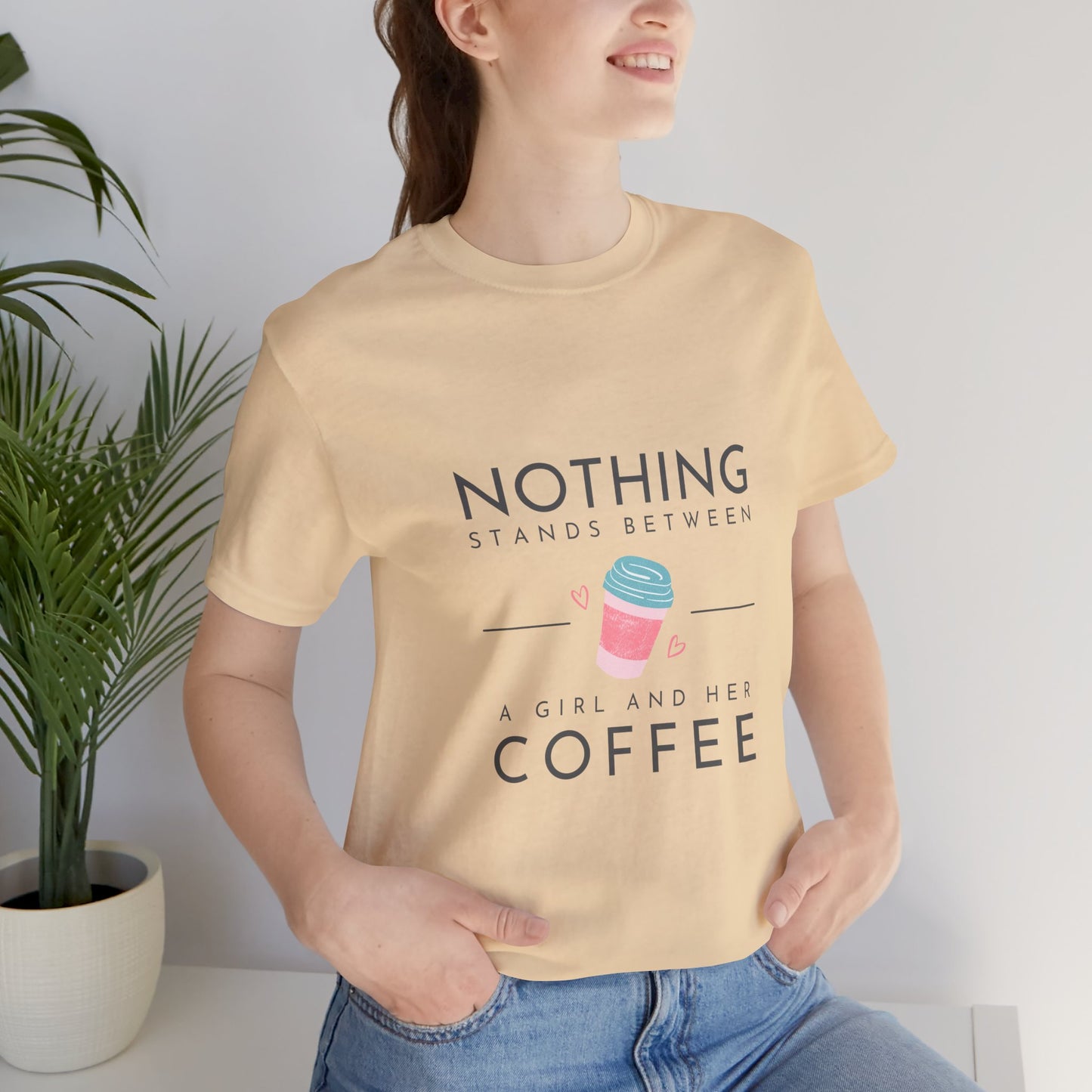 Unleash Your Inner Caffeine Queen with Our Cozy Woman's Jersey Tee!