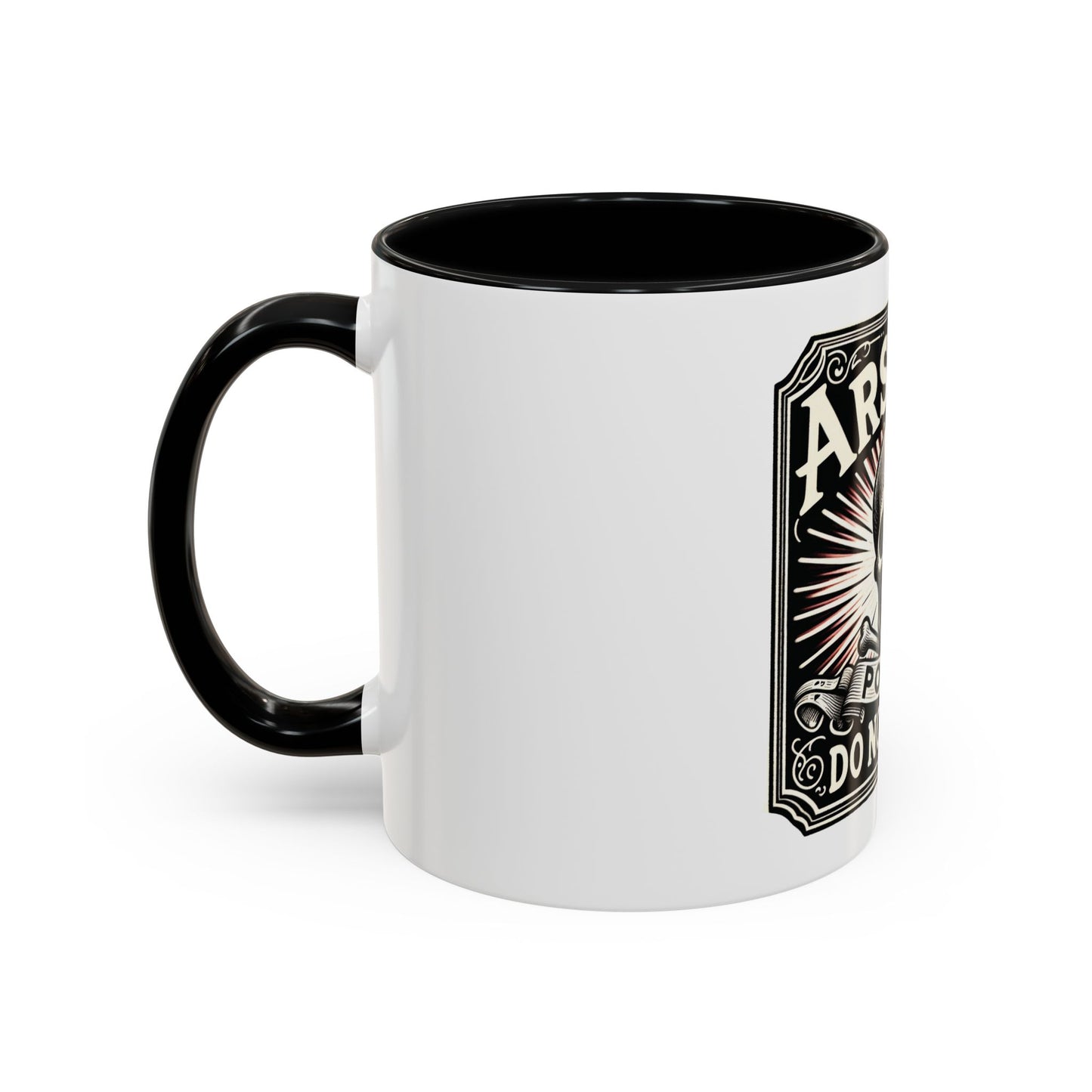 Arsenic Poison Accent Coffee Mug – Skull & Warning Design Ceramic Mug (11oz, 15oz)