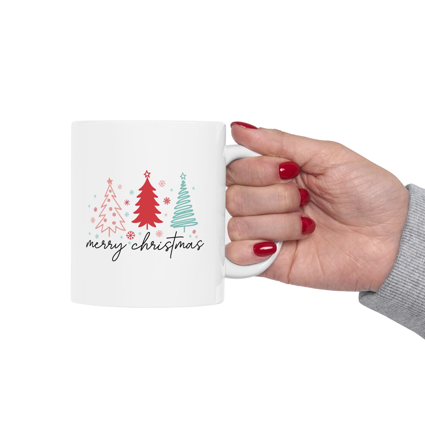 Merry Christmas Vibes Ceramic Mug - 11oz