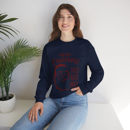 Wrap Yourself in Joy: Unisex Santa Silhouette Sweatshirt - Cozy Christmas Elegance!