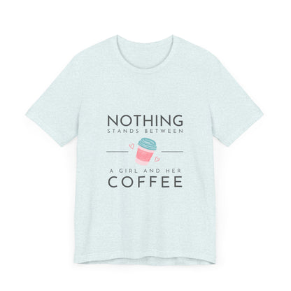 Unleash Your Inner Caffeine Queen with Our Cozy Woman's Jersey Tee!