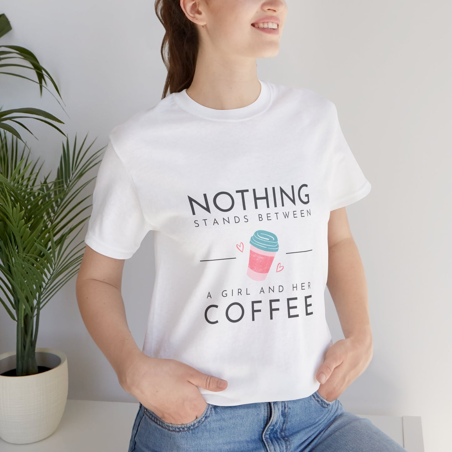 Unleash Your Inner Caffeine Queen with Our Cozy Woman's Jersey Tee!