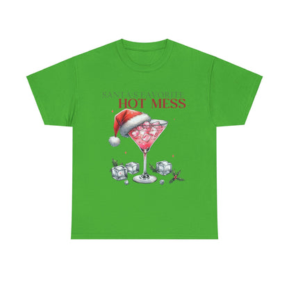 Santa's Favorite Hot Mess Unisex Heavy Cotton Tee - 100% Cotton