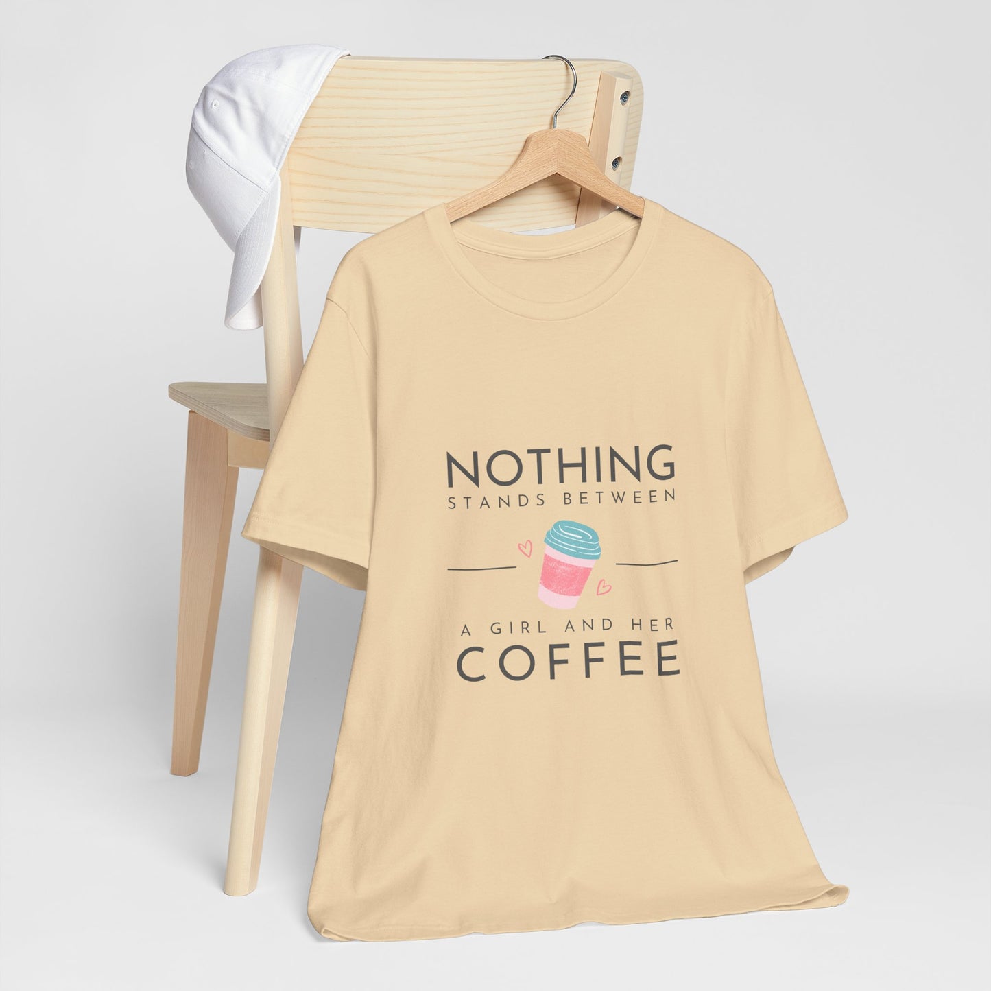 Unleash Your Inner Caffeine Queen with Our Cozy Woman's Jersey Tee!