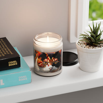 Spooky Cat Scented Soy Candle: Unleash Mystical Aromas in Style!