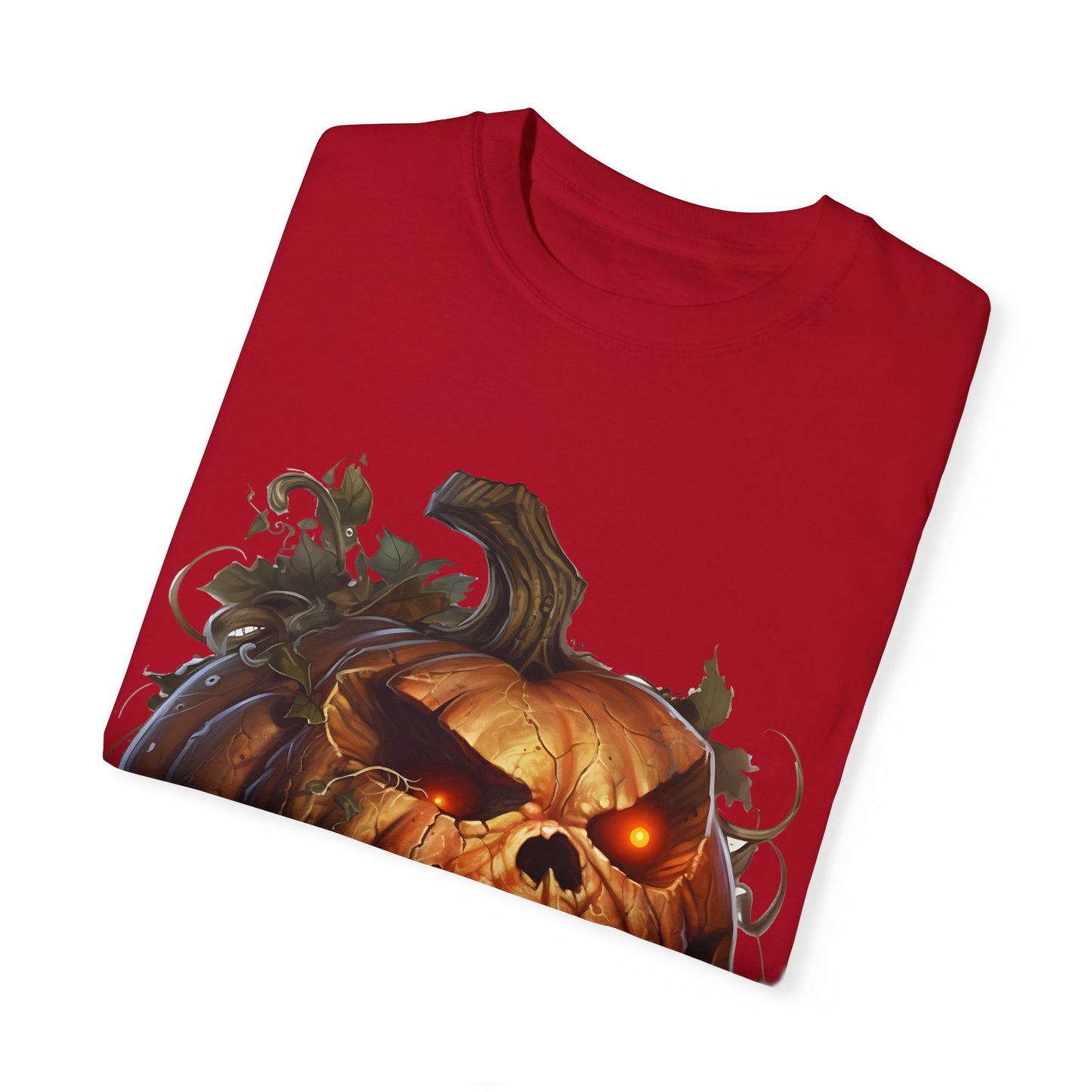 Unisex Garment-Dyed T-Shirt - Comfort Colors - Spooky Jack-O'-Lantern Design