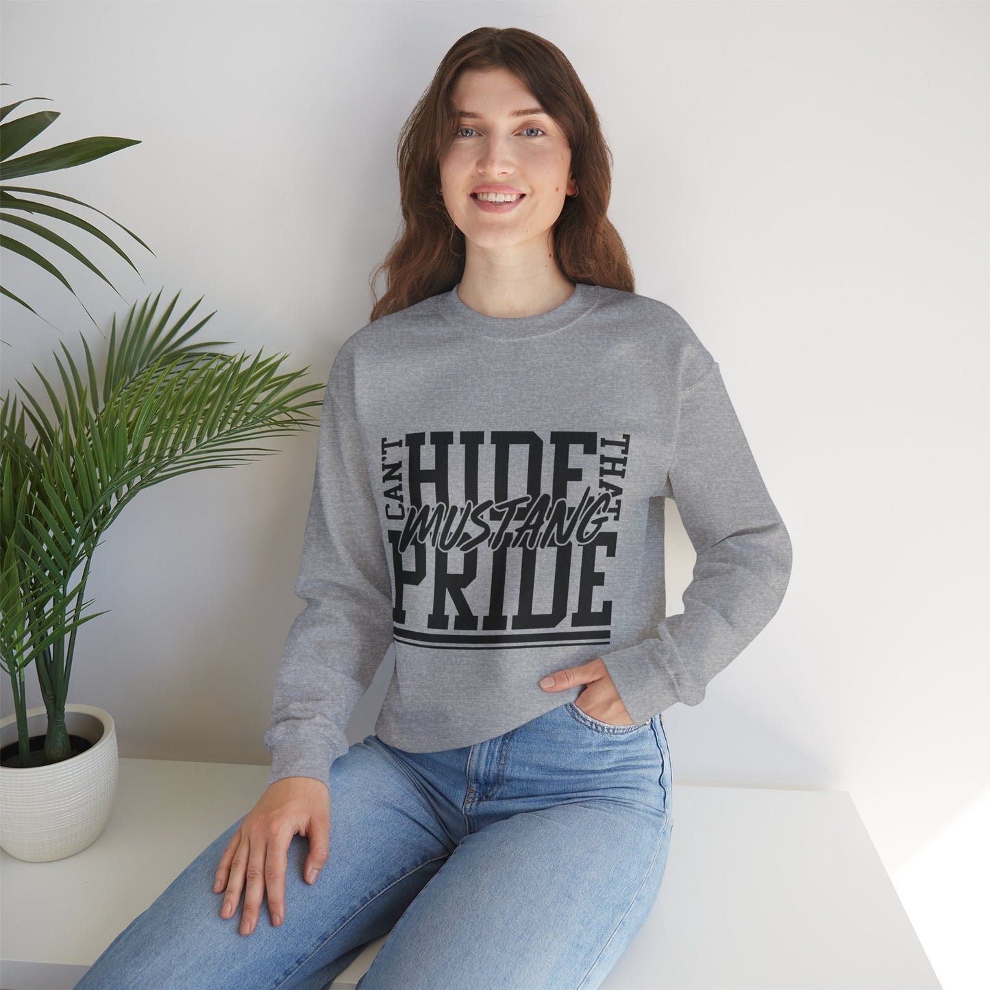 Mustang Sweatshirt – Can't Hide That Mustang Pride Crewneck Pullover