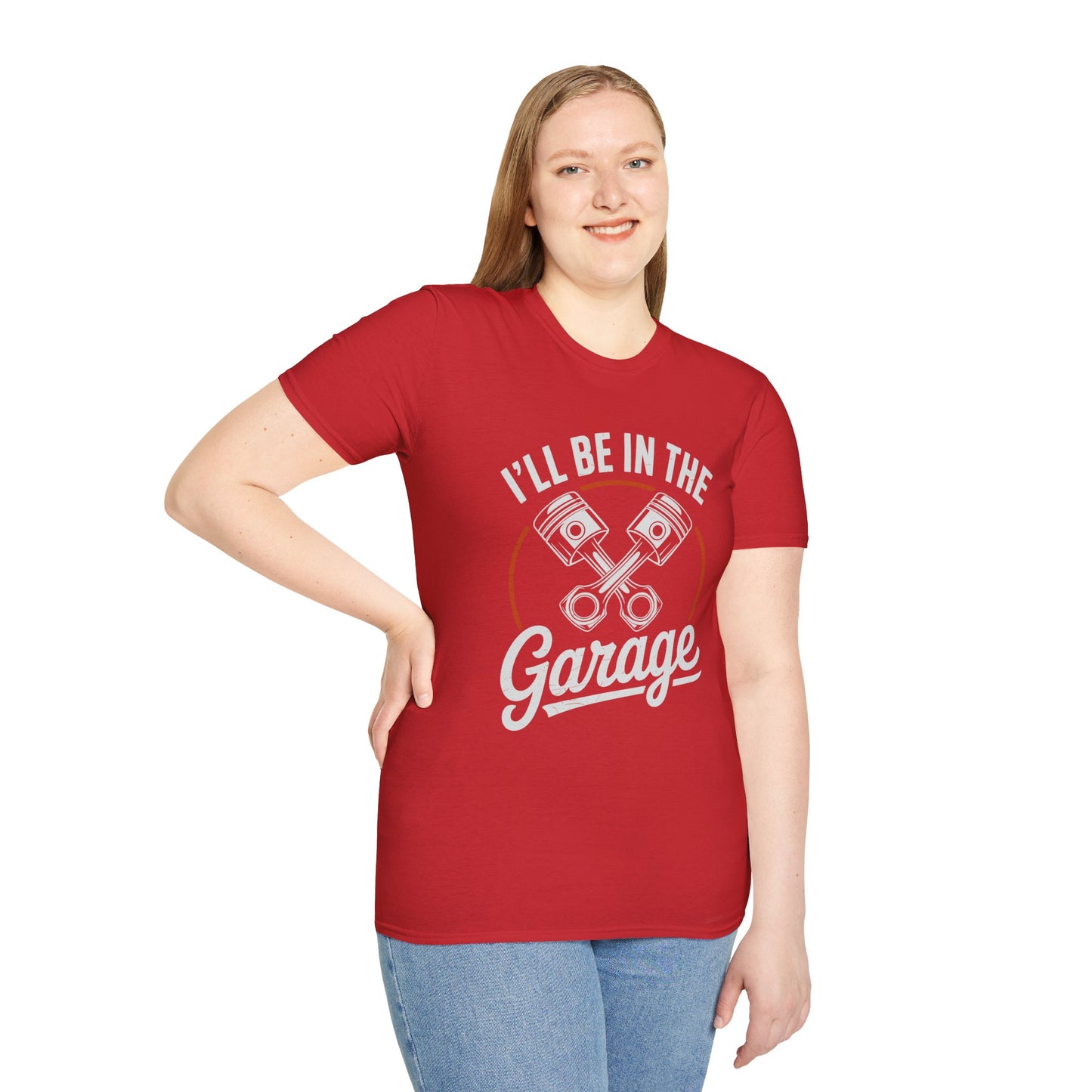 I'll Be In The Garage Mechanic Shirt – Piston Graphic Car Lover Tee