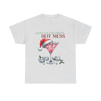 Santa's Favorite Hot Mess Unisex Heavy Cotton Tee - 100% Cotton