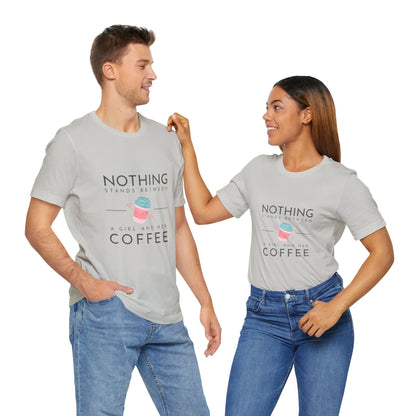 Unleash Your Inner Caffeine Queen with Our Cozy Woman's Jersey Tee!