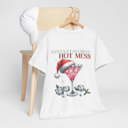 Santa's Favorite Hot Mess Unisex Heavy Cotton Tee - 100% Cotton