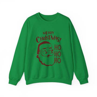 Wrap Yourself in Joy: Unisex Santa Silhouette Sweatshirt - Cozy Christmas Elegance!