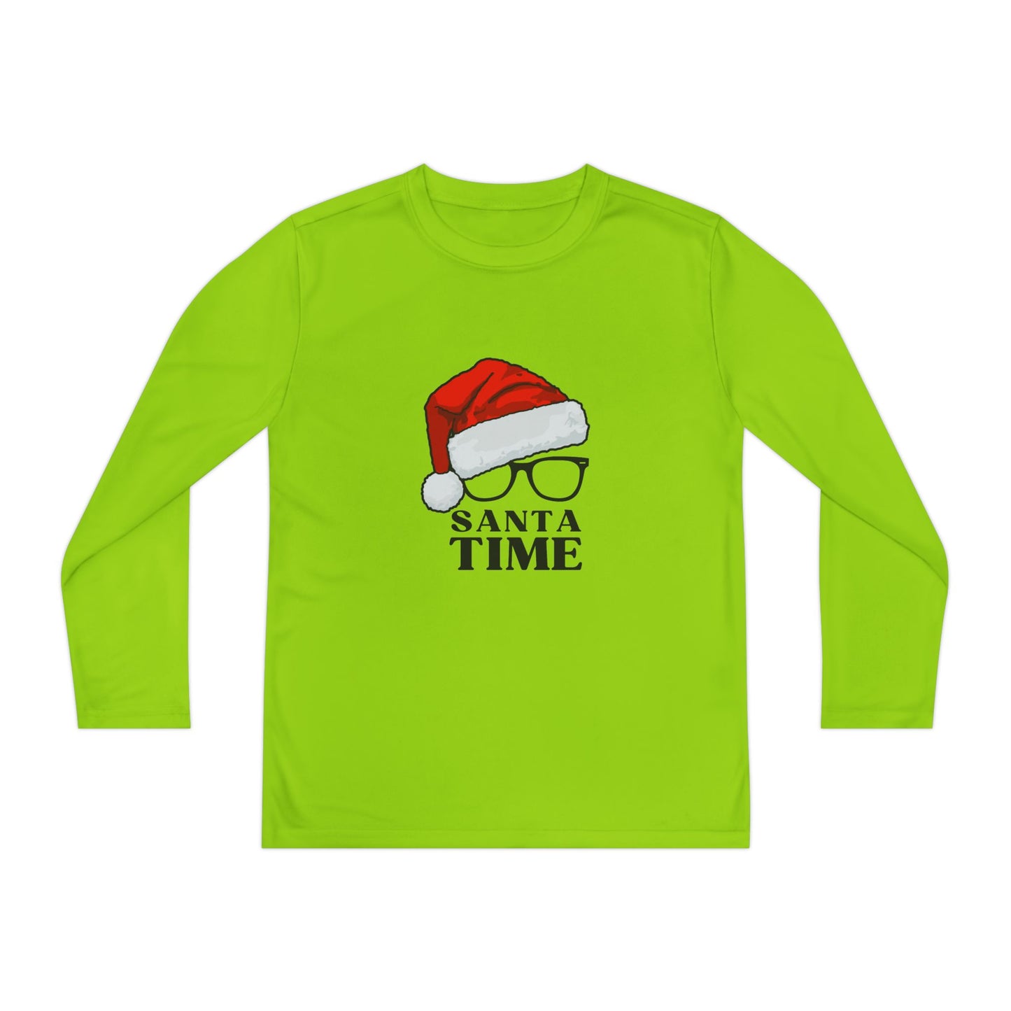 Santa Time Swag! Unleash Cool Vibes with our Youth Long Sleeve Tee!