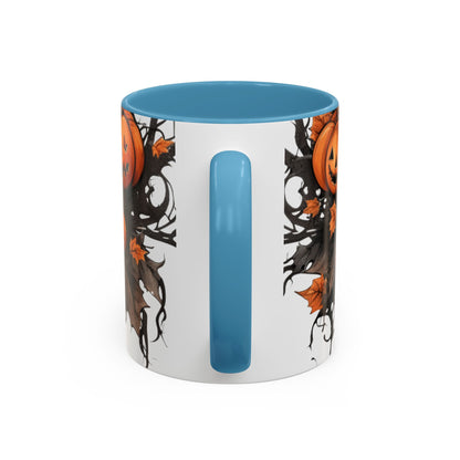 Halloween Pumpkin Accent Coffee Mug - 11oz Ceramic Spooky Mug