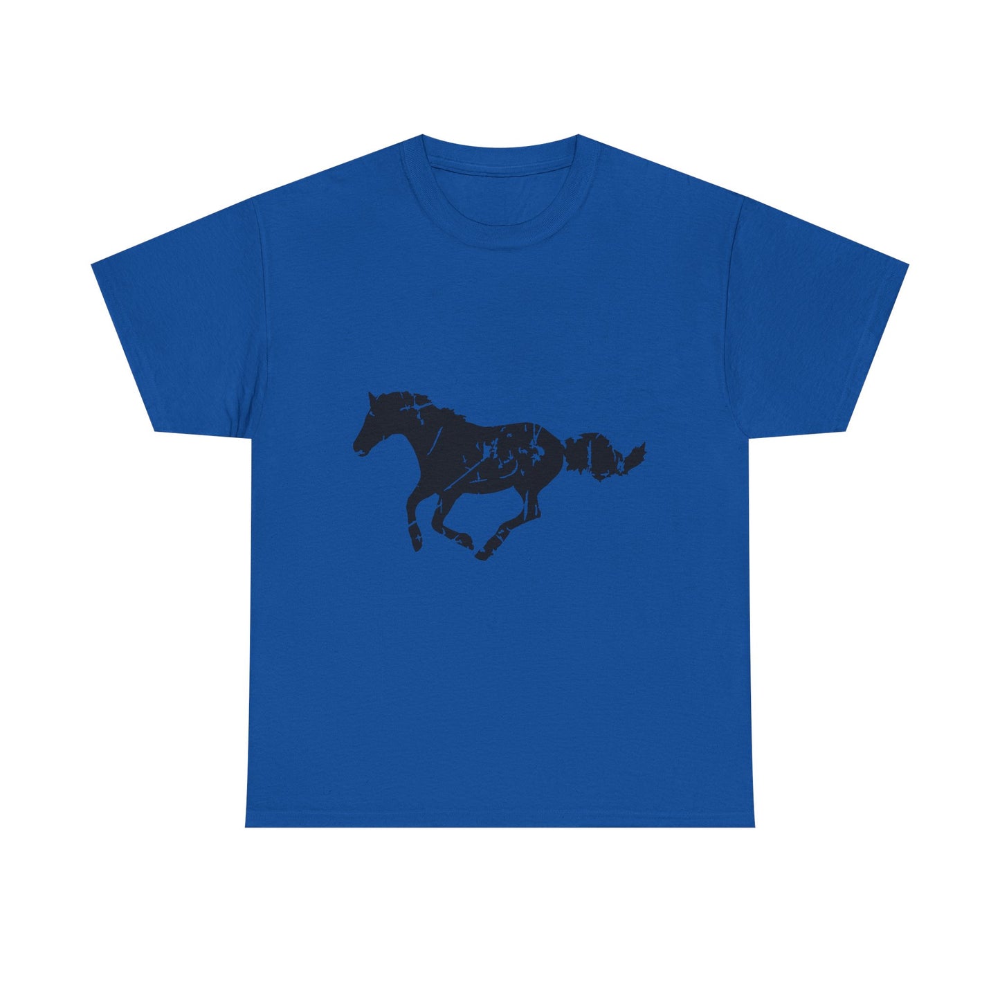 Running Horse Shirt – Vintage Distressed Equestrian T-Shirt, 100% Cotton