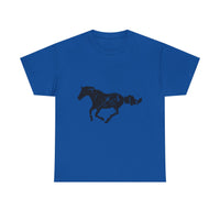 Running Horse Shirt – Vintage Distressed Equestrian T-Shirt, 100% Cotton