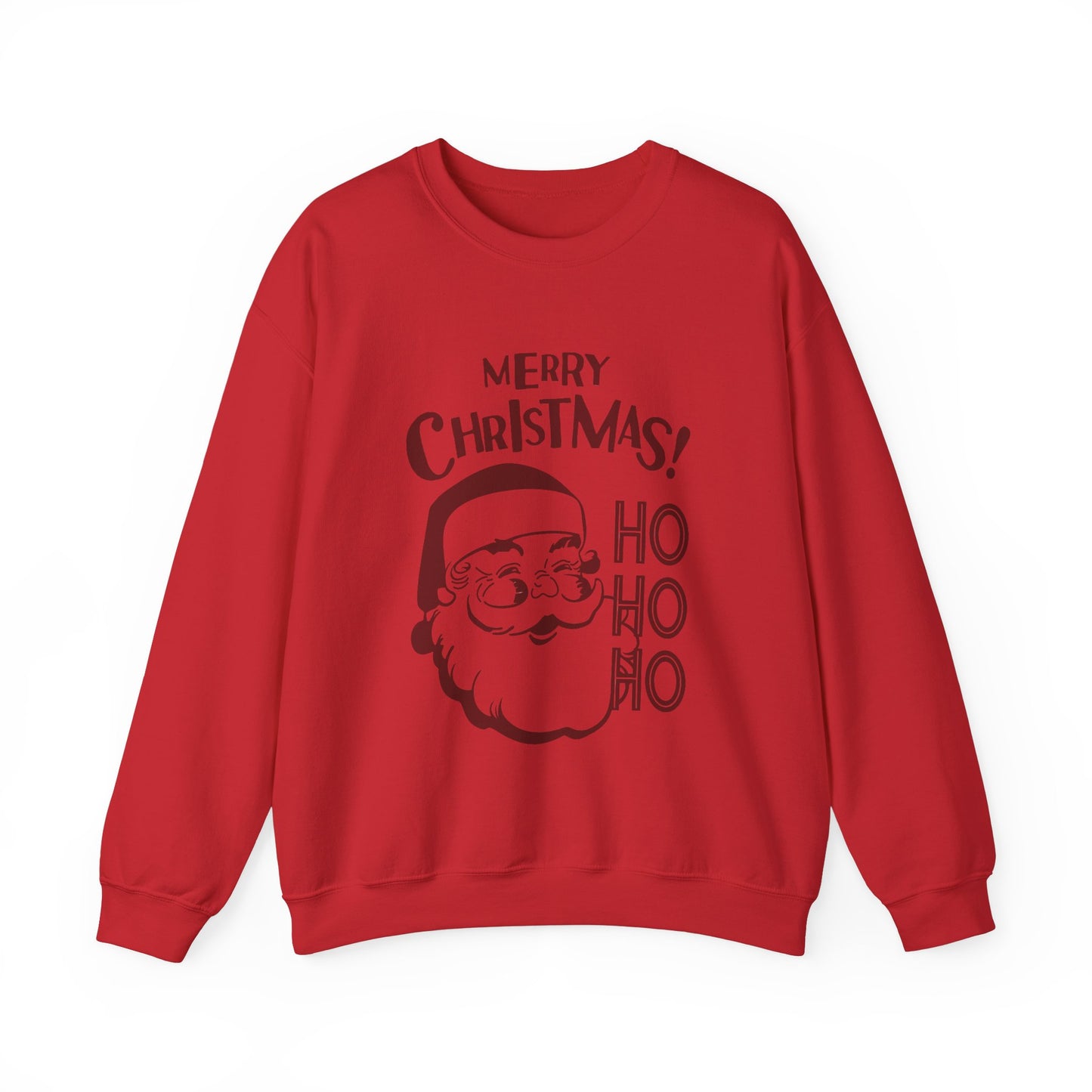 Wrap Yourself in Joy: Unisex Santa Silhouette Sweatshirt - Cozy Christmas Elegance!