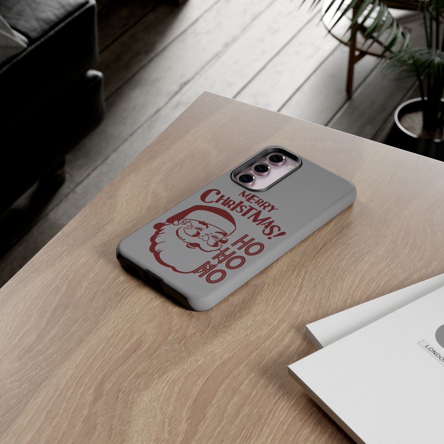 Jingle All the Way with Santa! Personalized Tough Cases for Every Phone!