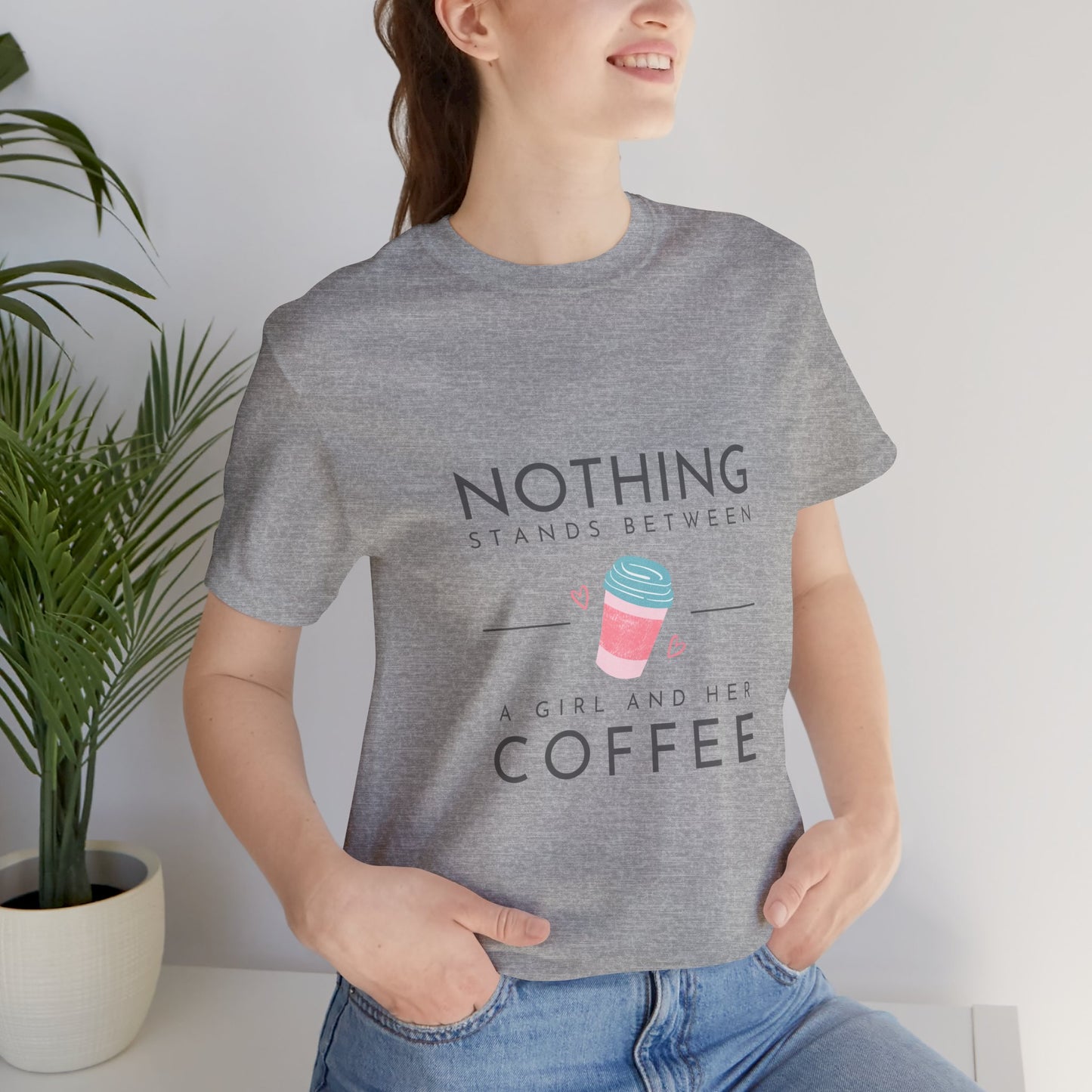 Unleash Your Inner Caffeine Queen with Our Cozy Woman's Jersey Tee!