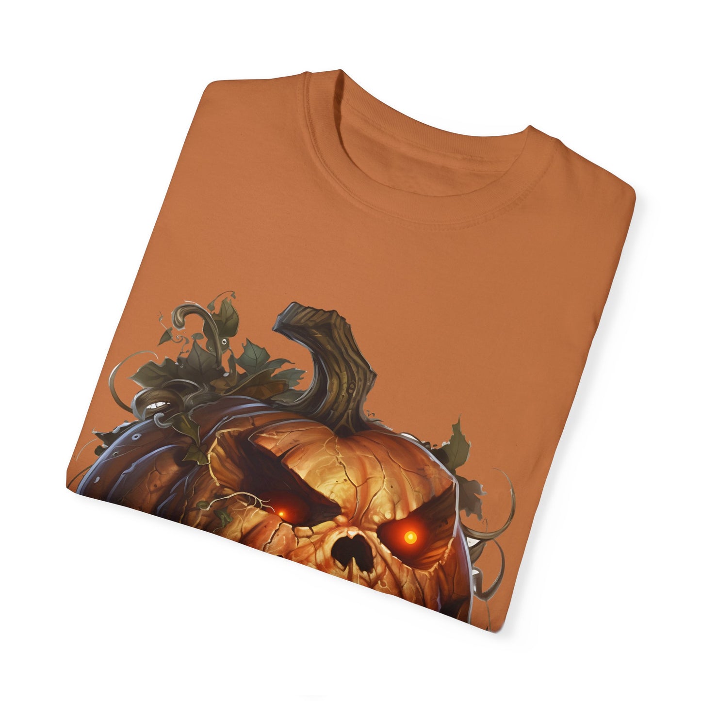 Unisex Garment-Dyed T-Shirt - Comfort Colors - Spooky Jack-O'-Lantern Design