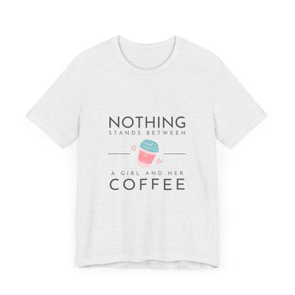 Unleash Your Inner Caffeine Queen with Our Cozy Woman's Jersey Tee!