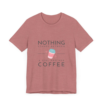 Unleash Your Inner Caffeine Queen with Our Cozy Woman's Jersey Tee!