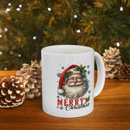 Merry Christmas Santa Ceramic Mug - 11oz