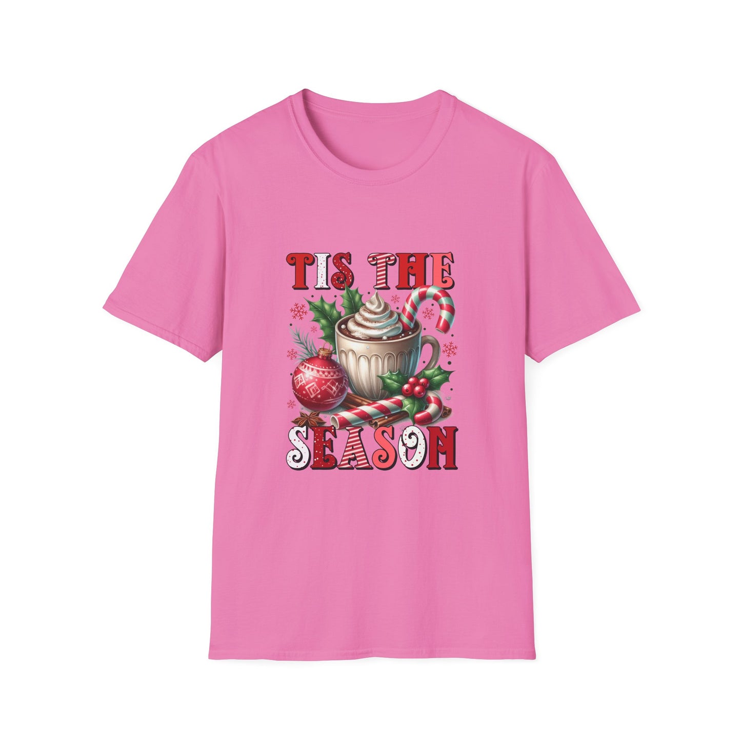 Tis the Season Unisex Softstyle T-Shirt - Holiday Print - 100% Cotton