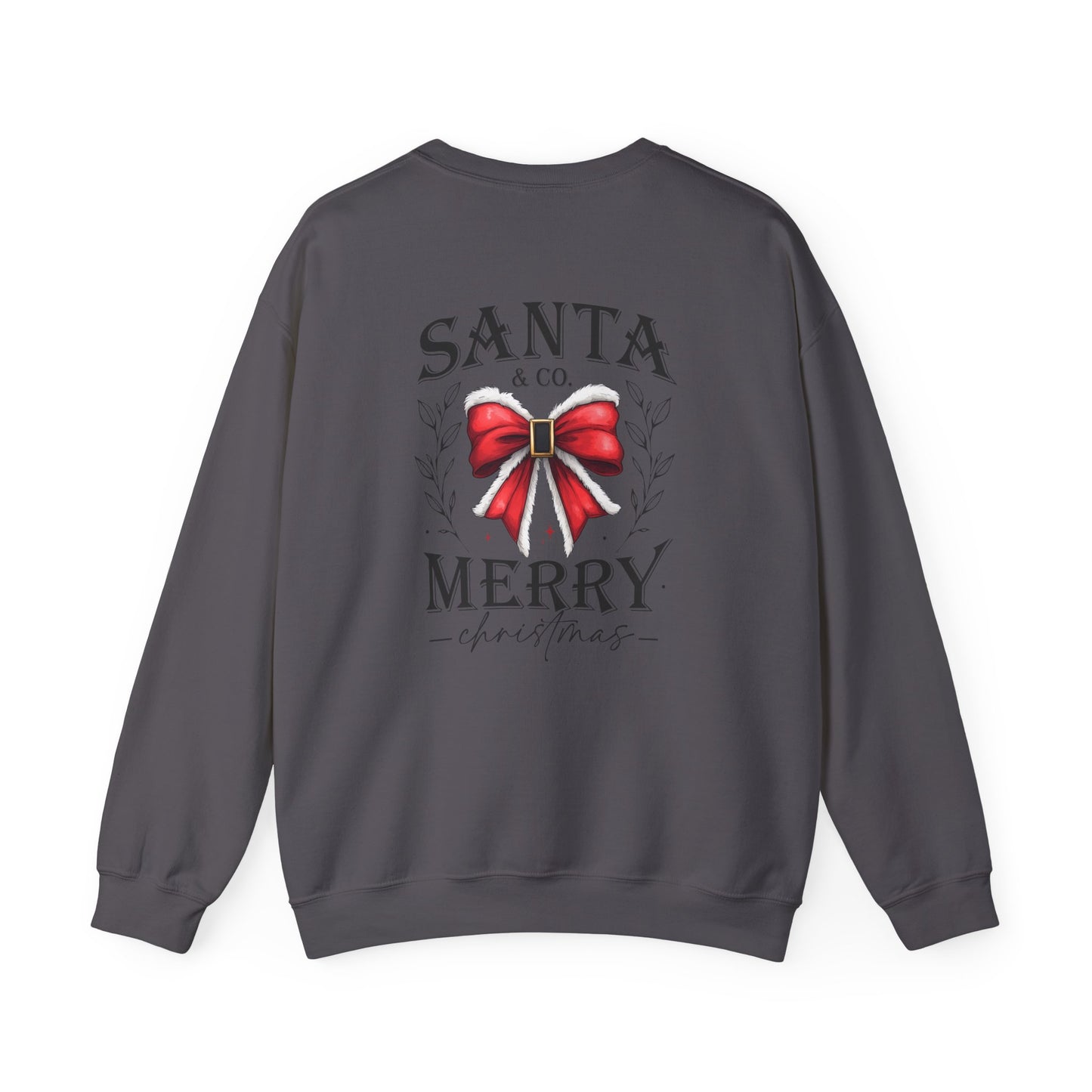 Santa Merry Christmas Unisex Crewneck Sweatshirt - Cozy Holiday Sweatshirt - Cotton Blend