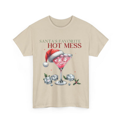 Santa's Favorite Hot Mess Unisex Heavy Cotton Tee - 100% Cotton