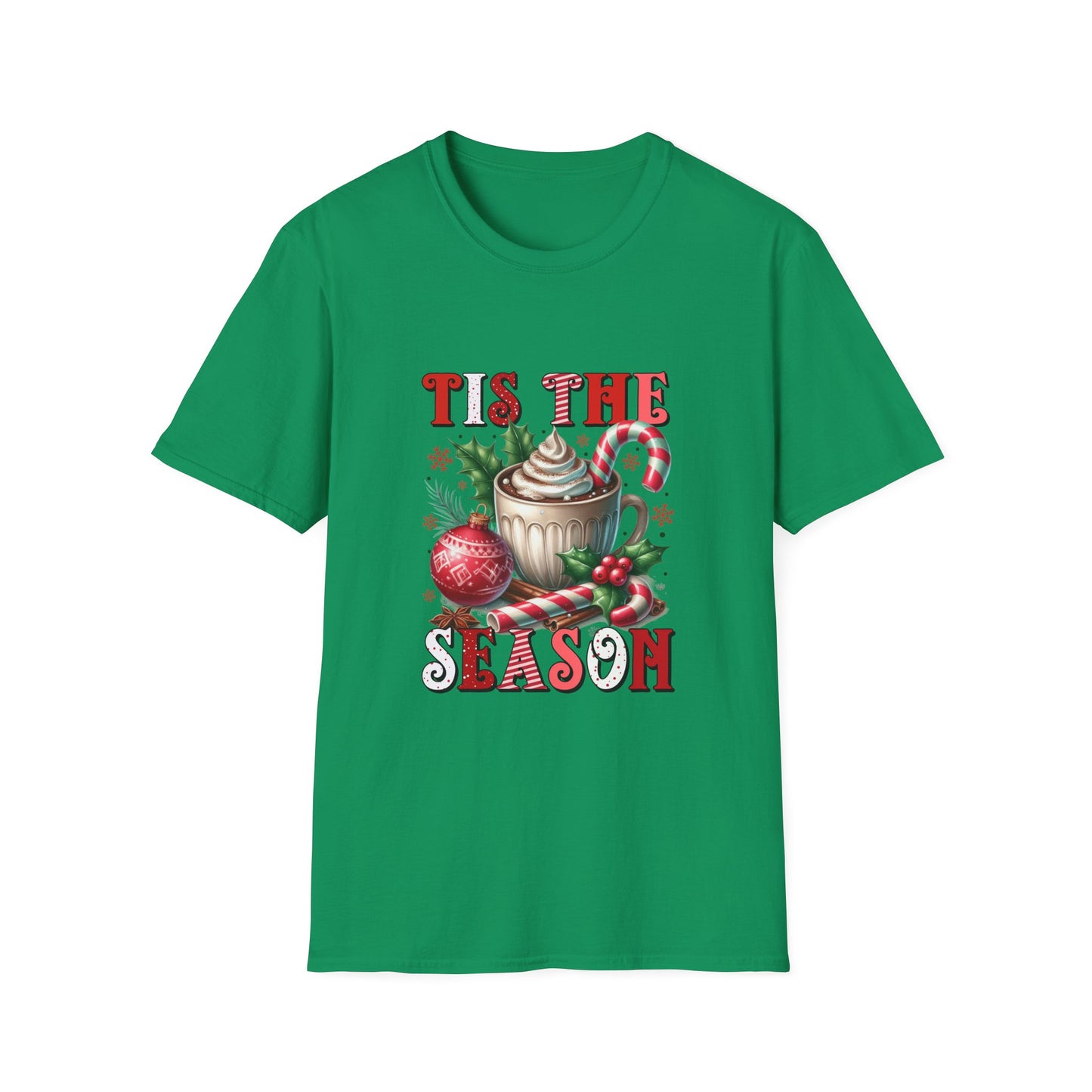 Tis the Season Unisex Softstyle T-Shirt - Holiday Print - 100% Cotton