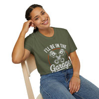 I'll Be In The Garage Mechanic Shirt – Piston Graphic Car Lover Tee