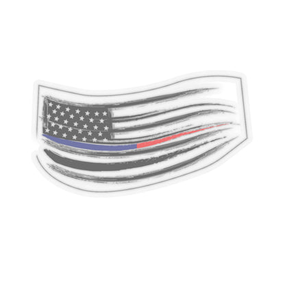 American Flag Kiss-Cut Stickers - Durable Vinyl - Multiple Sizes