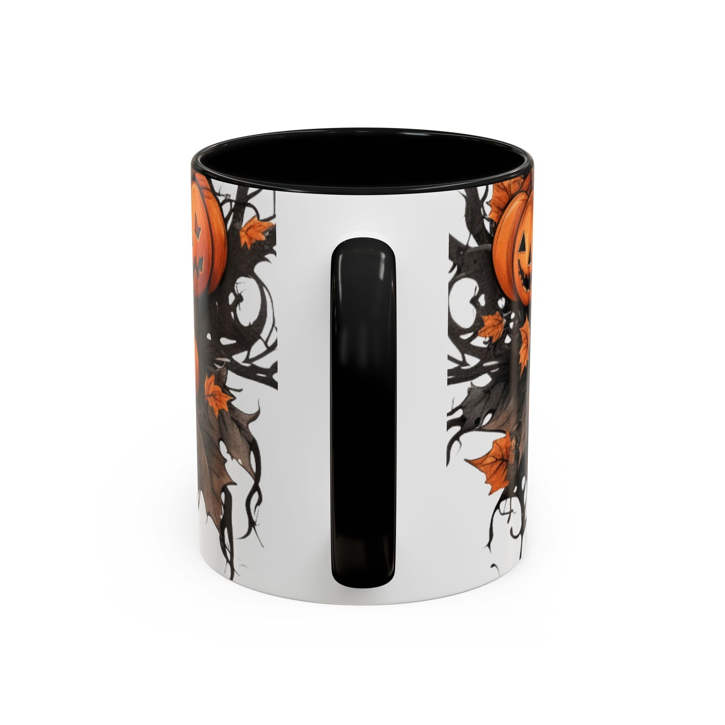 Halloween Pumpkin Accent Coffee Mug - 11oz Ceramic Spooky Mug