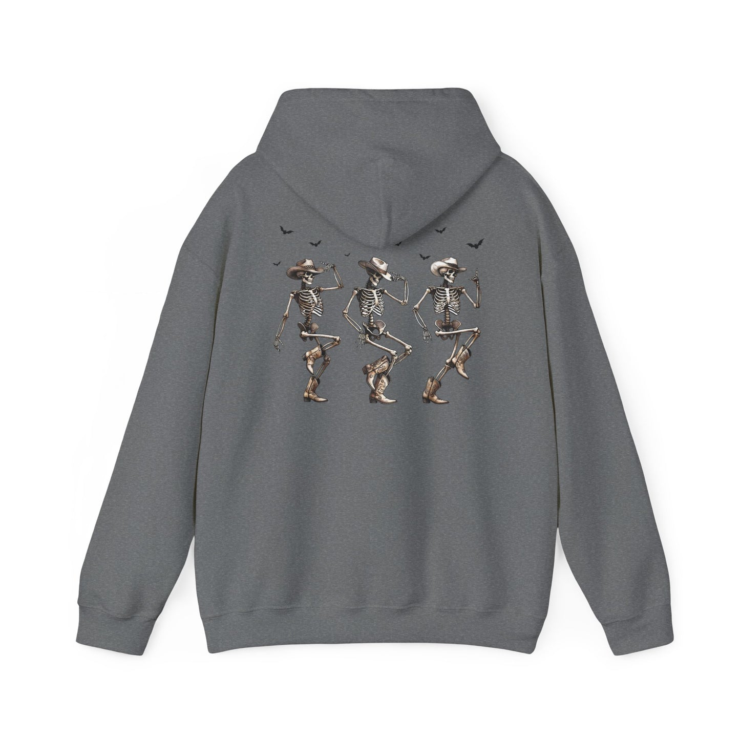 Unisex Heavy Blend Hooded Sweatshirt - Dancing Skeletons & "The Boo-tles" Design - Cozy Fit