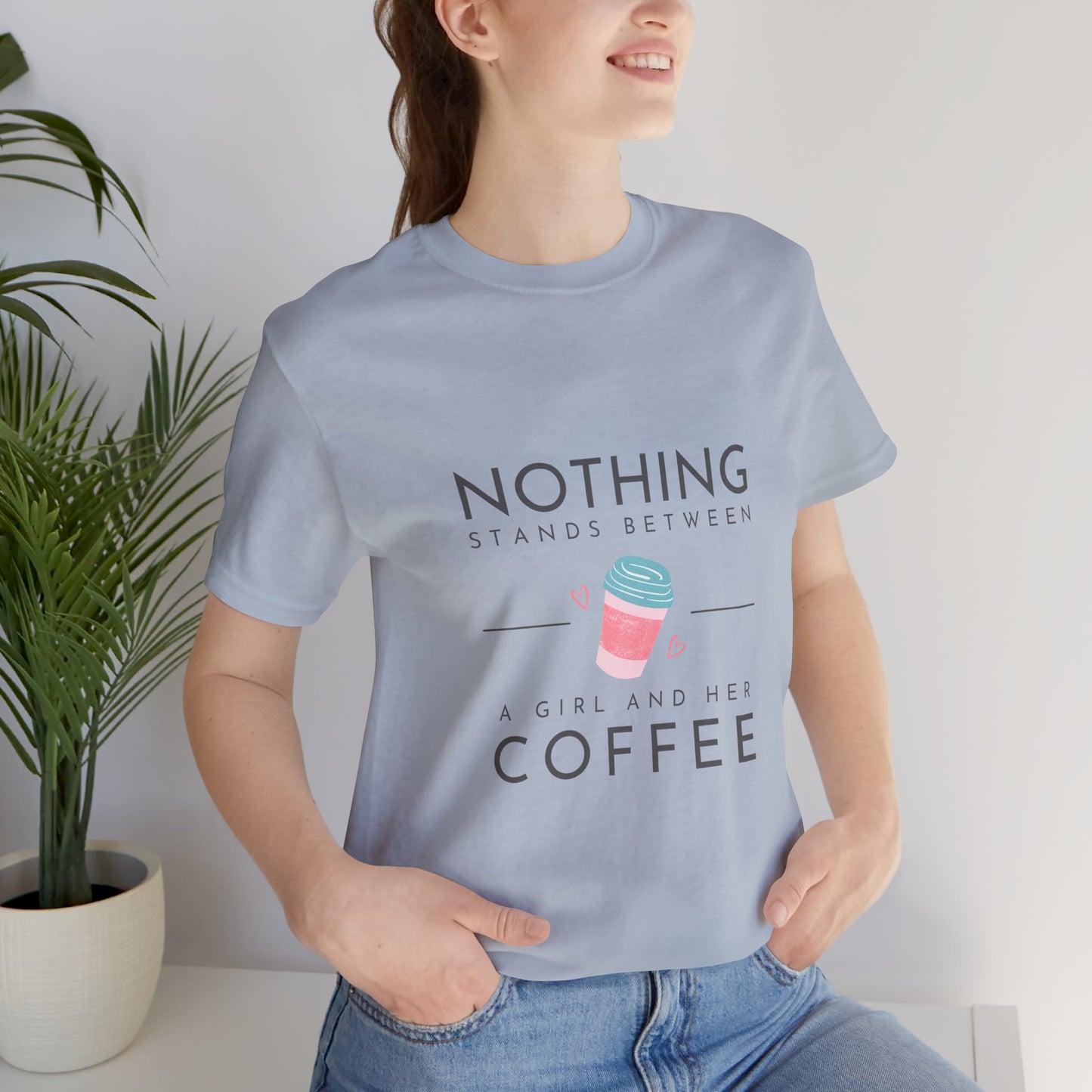 Unleash Your Inner Caffeine Queen with Our Cozy Woman's Jersey Tee!