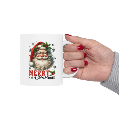 Merry Christmas Santa Ceramic Mug - 11oz