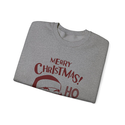 Wrap Yourself in Joy: Unisex Santa Silhouette Sweatshirt - Cozy Christmas Elegance!